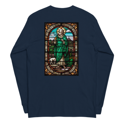 San Judas Stained Glass Men’s Long Sleeve Shirt